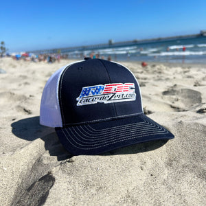 RDC Navy & White Freedom Trucker Hat